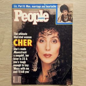 People Magazine January 25 1988 Cher Liberated Woman in fair Condition frayed